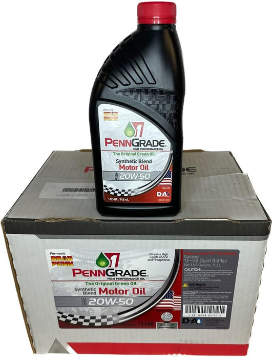 PENNGRADE 1® SYNTHETIC BLEND HIGH PERFORMANCE OIL SAE 20W-50 CASE