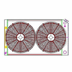 Radiator Combo Unit GM A & G Body LS Swap
