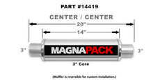 Stainless Bullet Muffler 3in In/Out